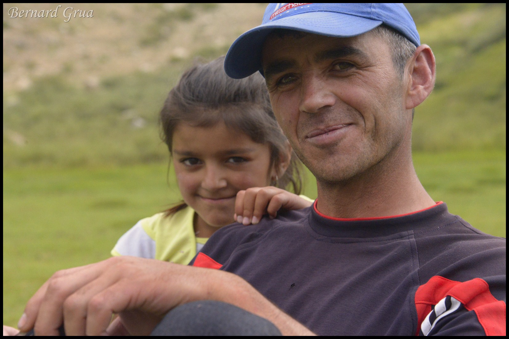 A proud father,, Pamir, Tajikistan - Tosion, Tusiyan, Tusen, Тусен