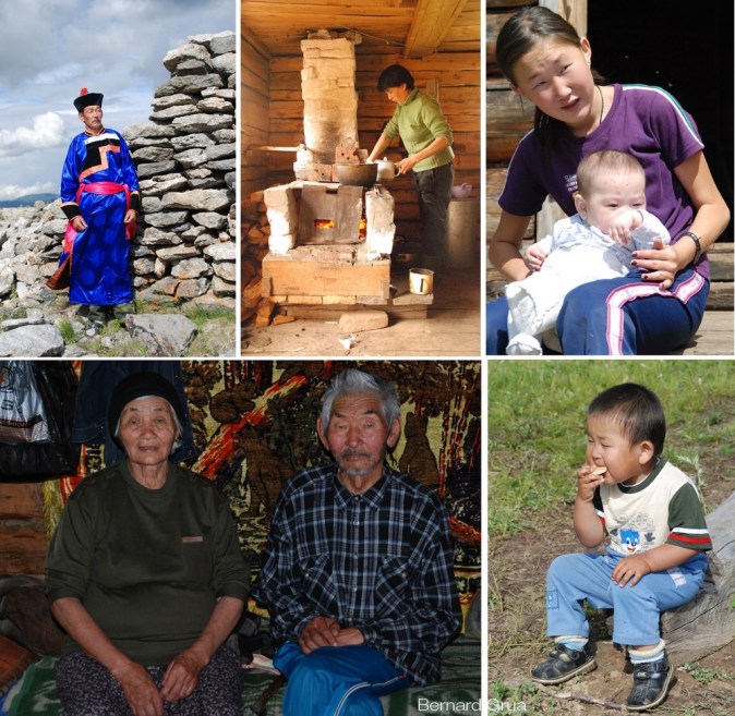 Soyots plateau de l'Oka, monts Saïan orientaux, été 2008 - Bernard Grua