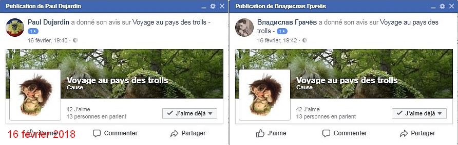 Avis faux comptes Grachev, Dujardin, Laurent Courtois
