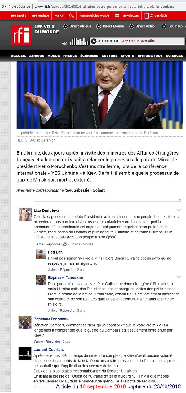 Article Sébastien Gobert commenté par le troll Laurent Courtois