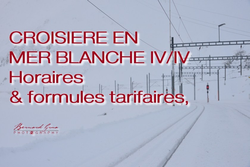 Compagnies ferroviaires, horaires détaillés et formules tarifaires pour construire un périple sur le parcours du Bernina Express et du Glacier Express, Chemins de fer rhétiques, Matterhorn Gotthard Bahn