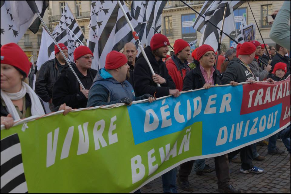 Bernard Grua, participation à la manifestation nantaise en mémoire du cinq-centième anniversaire de la mort de la Duchesse Anne. Janvier 2014