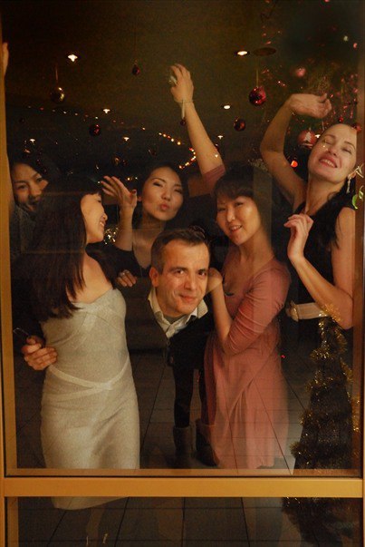 Bernard Grua lors de la fête du nouvel à Iakoutsk, République de Sakha, au nord est de la Sibérie