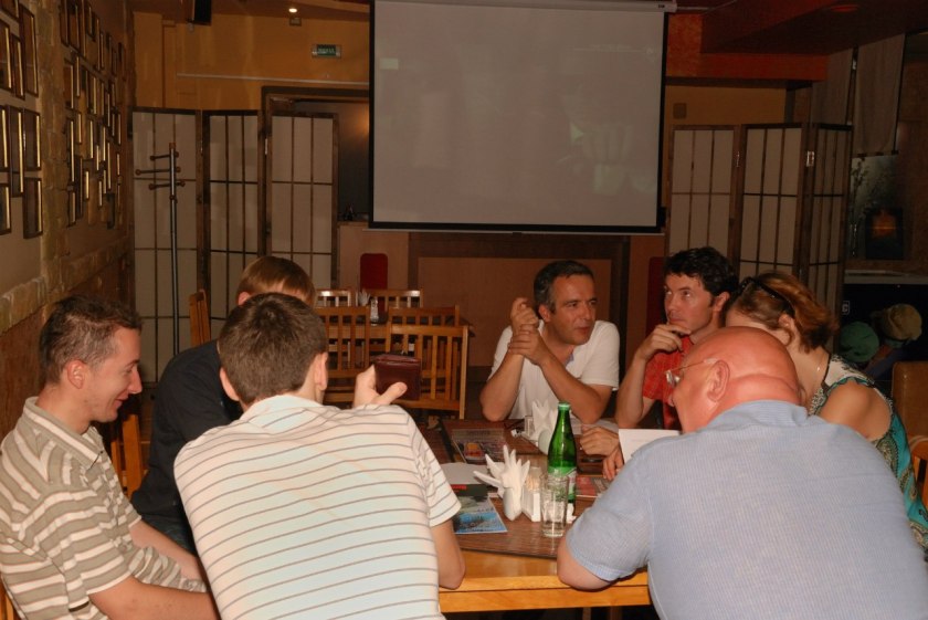 Bernard Grua, quizz au London club d'Ivano-Frankivsk, Ukraine