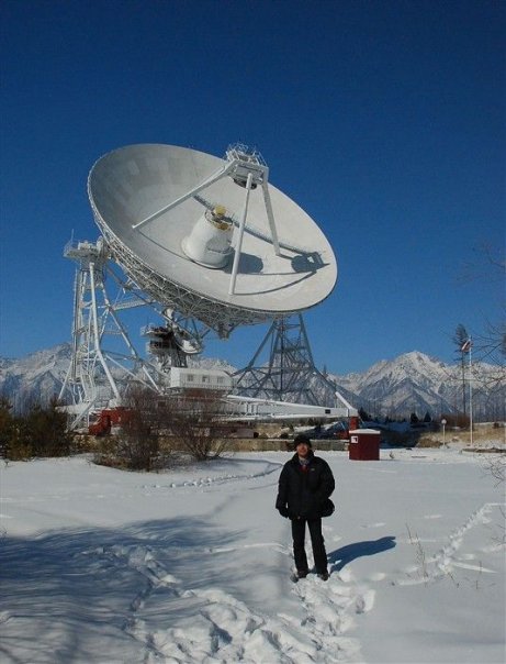 Bernard Grua à l'observatoire astronomique de Badary, vallée de la Tunka, entre le lac Baïkal et la Mongolie, Sibérie