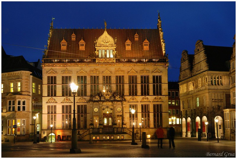 Bernard Grua, heure bleue, blue hour, Allemagne, Brème
