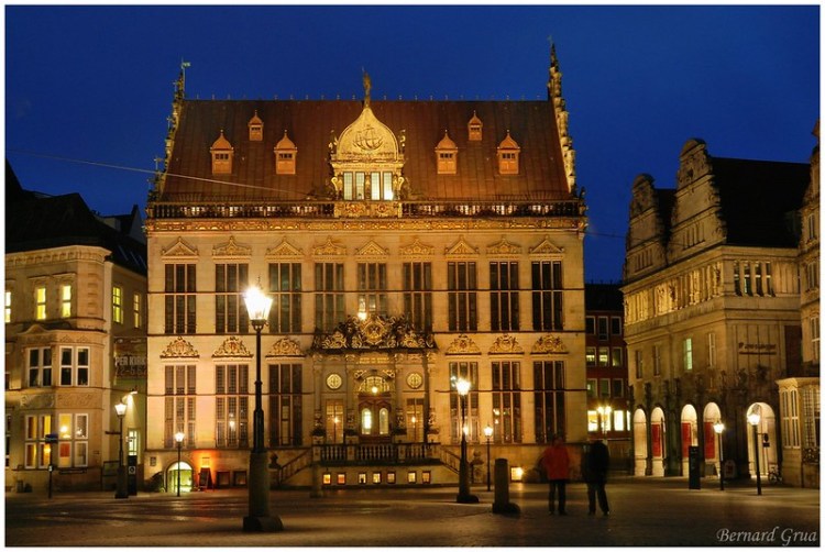 Bernard Grua, heure bleue, blue hour, Allemagne, Brème