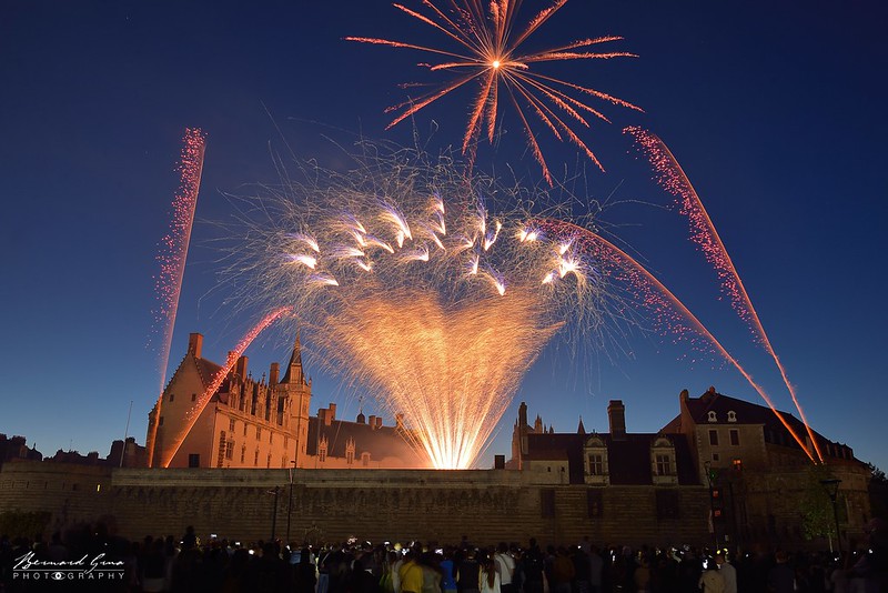 Bernard Grua, heure bleue, blue hour, Nantes, Château, Bretagne