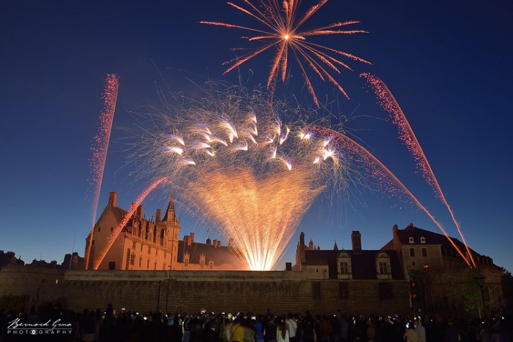 Bernard Grua, heure bleue, blue hour, Nantes, Château, Bretagne