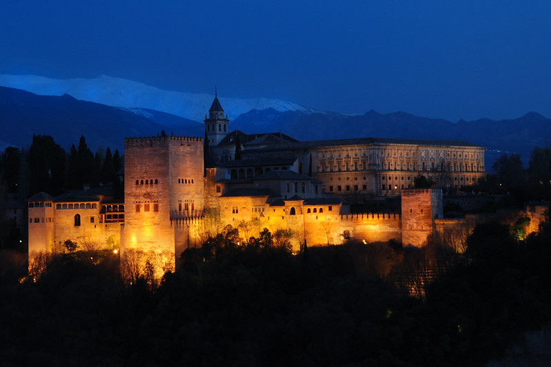 Bernard Grua, heure bleue, blue hour, Espagne, Grenade