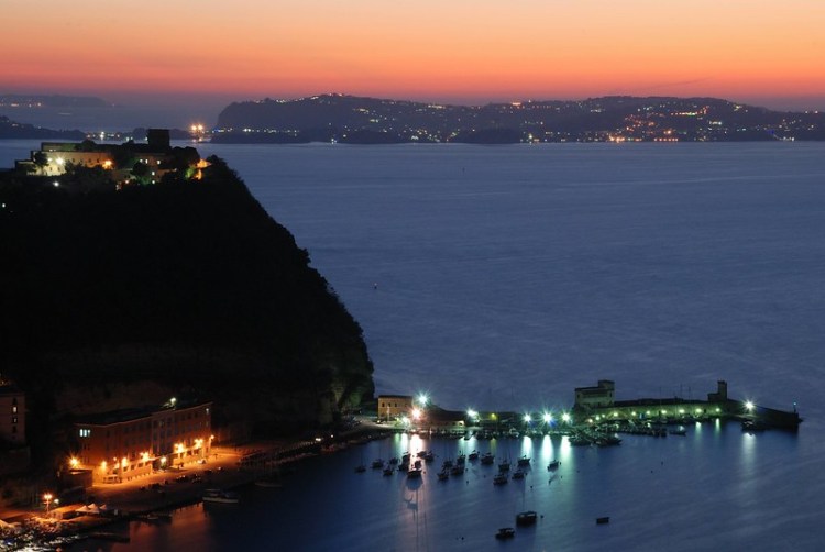 Bernard Grua, heure bleue, blue hour, Italie, Naples