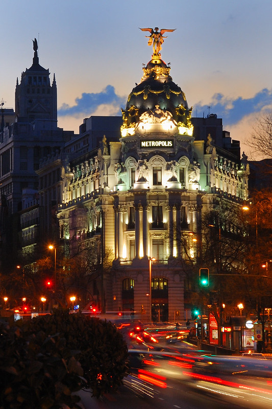 Bernard Grua, heure bleue, blue hour, Espagne, Madrid