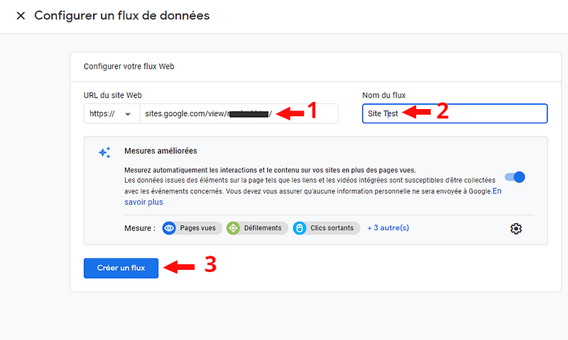 Déclaration de votre site à Google Analytics