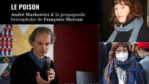 L'échange ayant occasionné le courroux d'Hélène Roudier de Lara concernait le sulfureux discours brittophobe d'André Markowicz. Lequel sait séduire une audience naïve par des positions anti-Poutine largement partagées par de nombreux et bien réels activistes. Lire: André Markowicz: le poison.