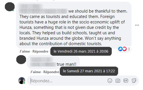 Ramla Akhtar: Commentaires sur la page Facebook d'un journaliste wakhi
