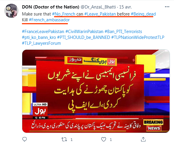 Imran Khan, Pakistan, Tehreek-e-Labbaik Pakistan, TLP, terrorism, islamism, French dead — Kill ambassador