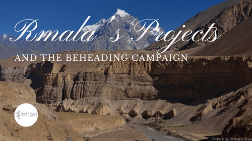 Ramlar Akhtar from Rmala's Projects is promoting a photo in which she was allegedly beheaded. Since the wave of Islamist murders in France, in 2020 fall  she has repeatedly shared this story to present herself as a victim. In fact, the April 2020 photo she is referring to is an allegory of her slander and toxic rhetoric dumped from the Upper Chapursan Valley, thanks to its mighty River. This was prophetic. As of July 2021, Ramla Akhtar and Rmala's Projects have not only escaped step by step from Chapursan Valley, but also from Gojal, Hunza and Gilgit-Baltistan. Now Akhtar stays in the south, somewhere in Rawalpindi. It is a strong incentive for her to revenge and to find a scapegoat for the consequences for her own bad choices.