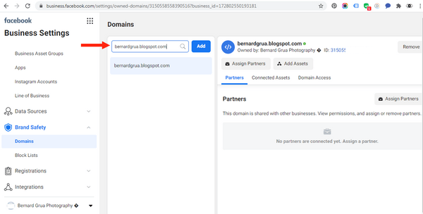 Créer un domaine sur Facebook, par Bernard Grua