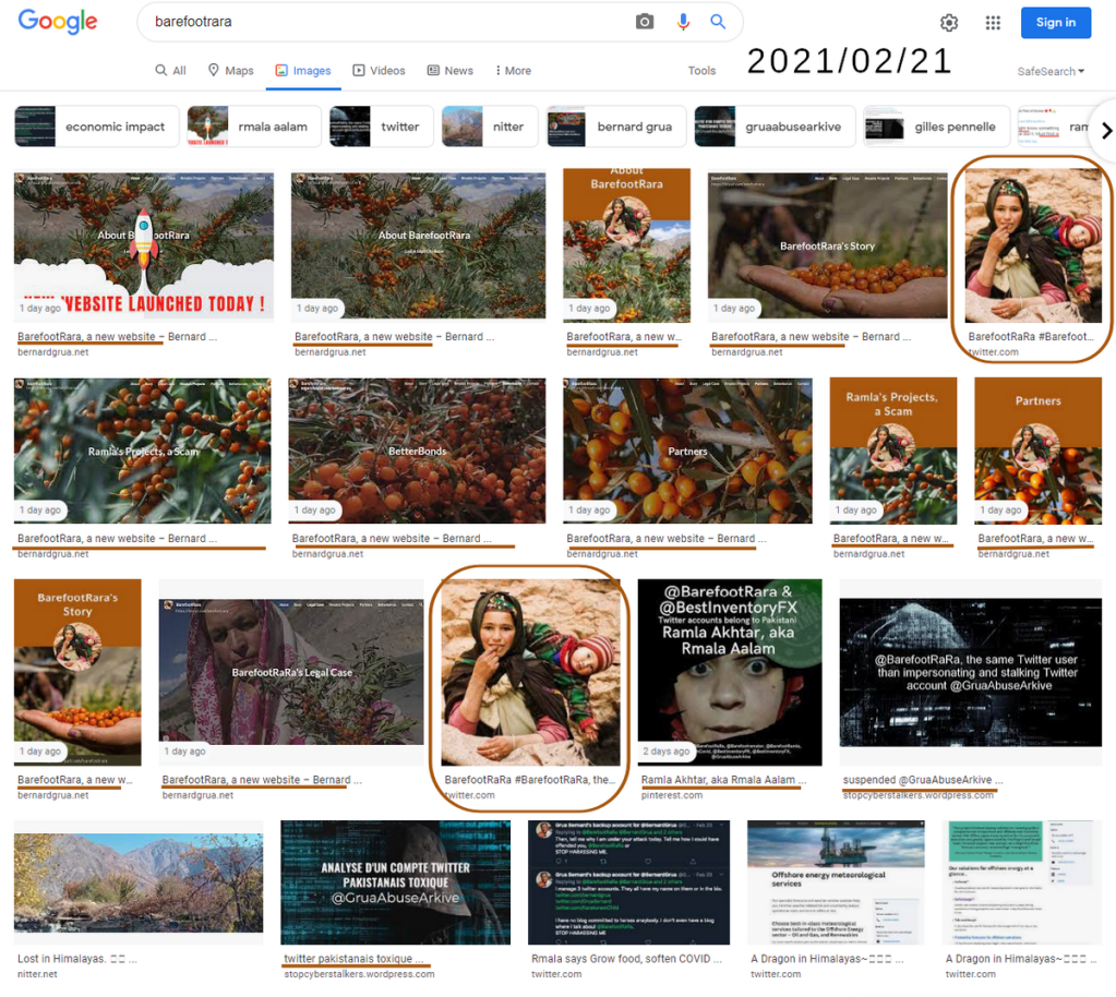 BarefootRara top of Google Images answers