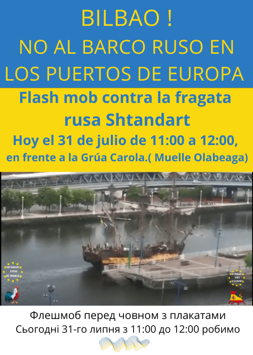 Shtandart, invitation for Bilbao rally