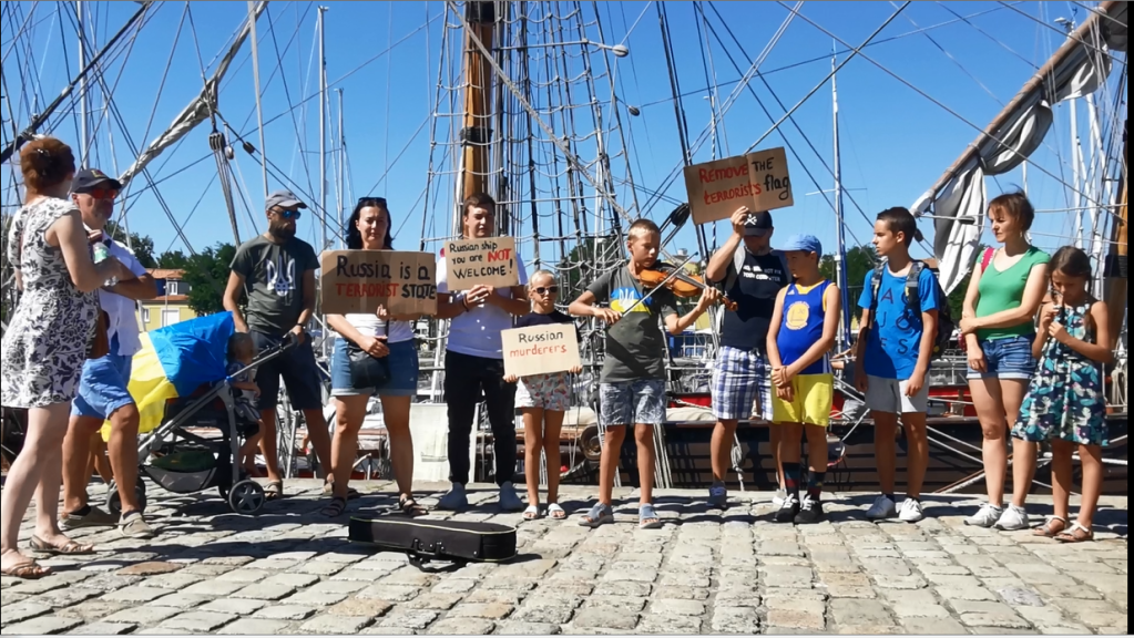 Frégate russe Shtandart manifestation La Rochelle- 2