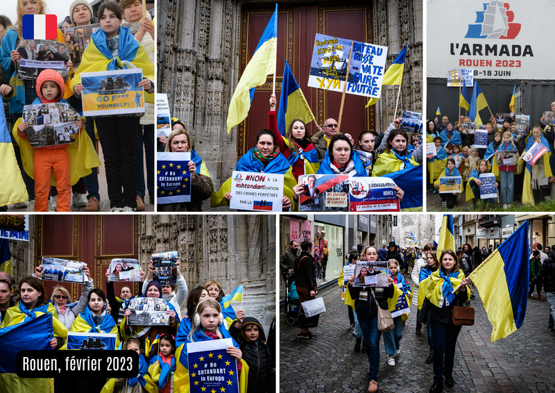 Frégate russe Shtandart, Rouen, février 2023