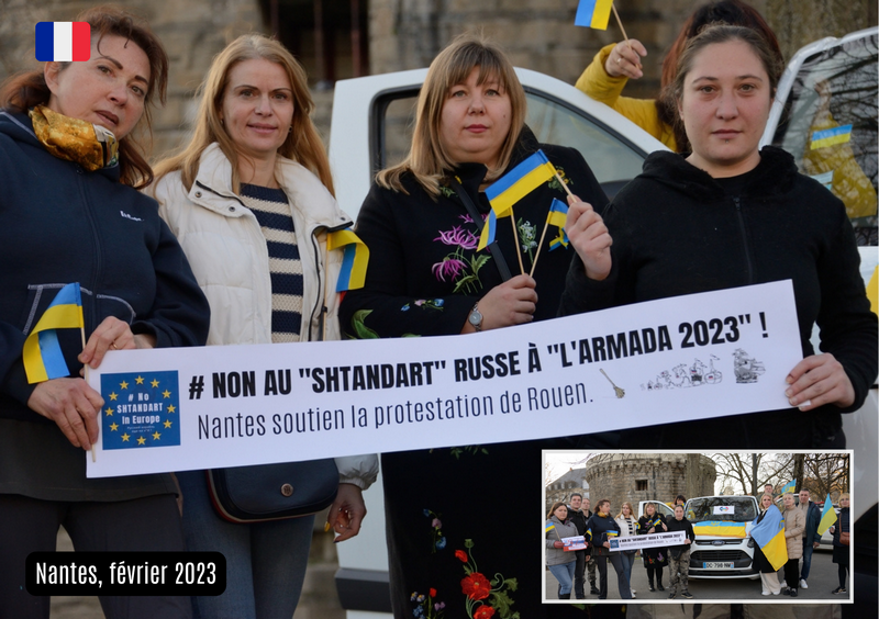 Frégate russe Shtandart, Nantes, février 2023