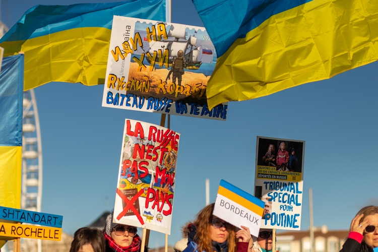 Michel Balique, manifestation de La Rochelle, le 11 décembre 2022, photo Iryna Yanichvska
