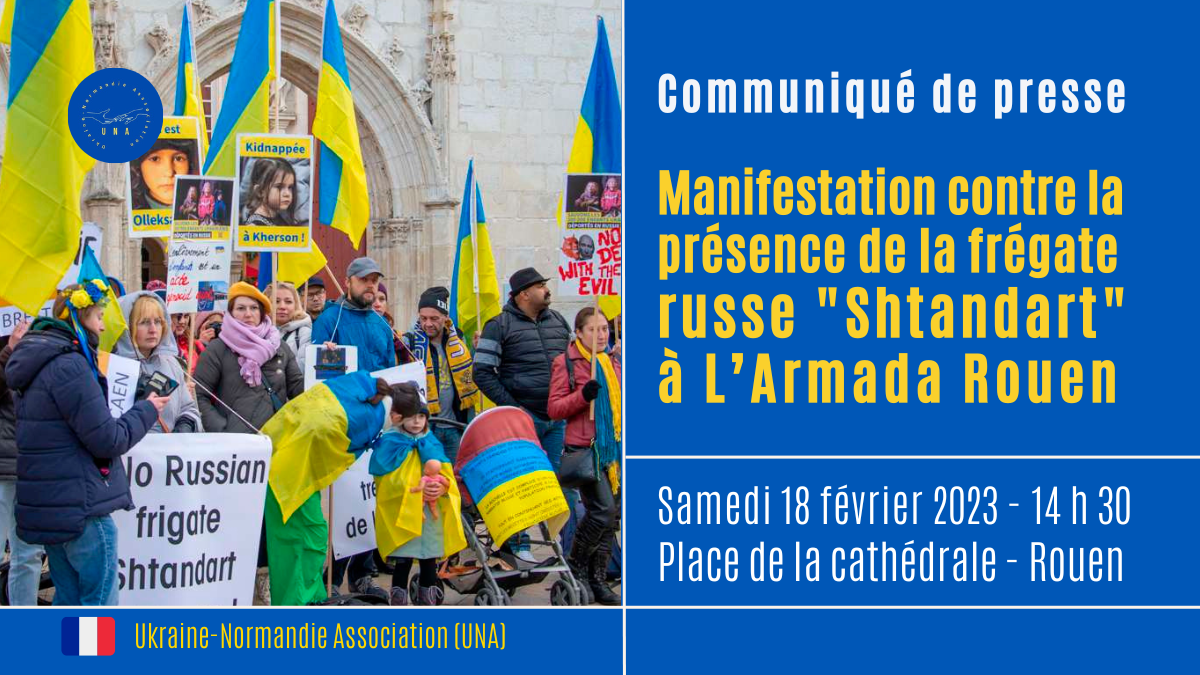 manifestation contre la présence du Shtandart à Rouen