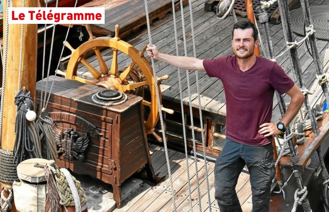 Arthur Gazzarin, matelot de Vladimir Martus, à Douarnenez