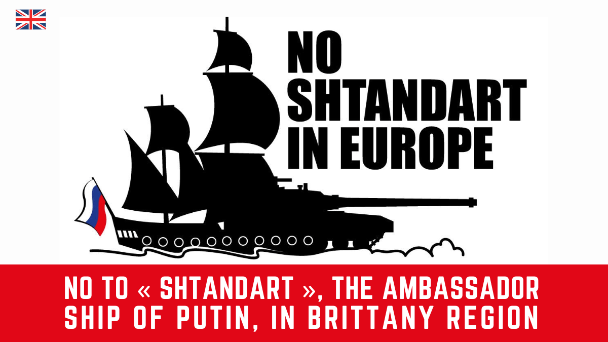 Shtandart the ambassador ship of Putin, in Brittany