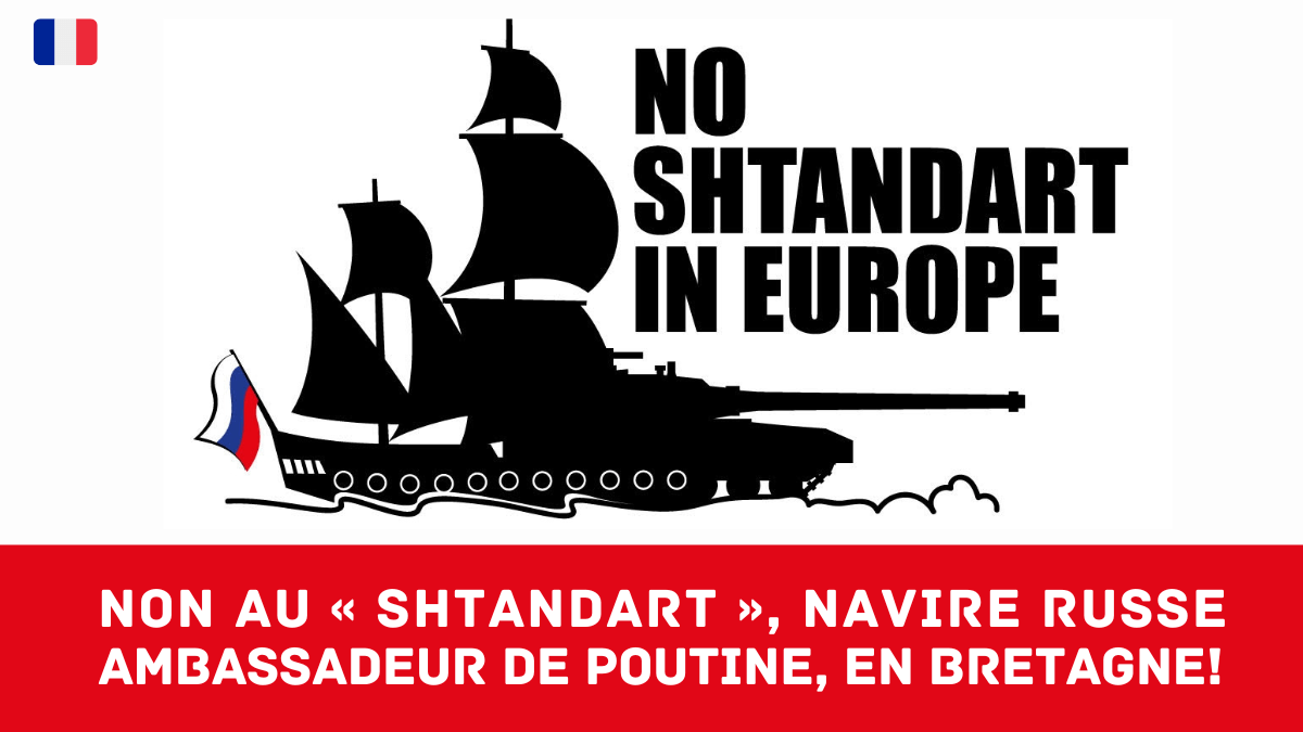 Pétition: Non au &laquo;&nbsp;Shtandart&nbsp;&raquo;, navire ambassadeur de Poutine, en Bretagne&nbsp;!