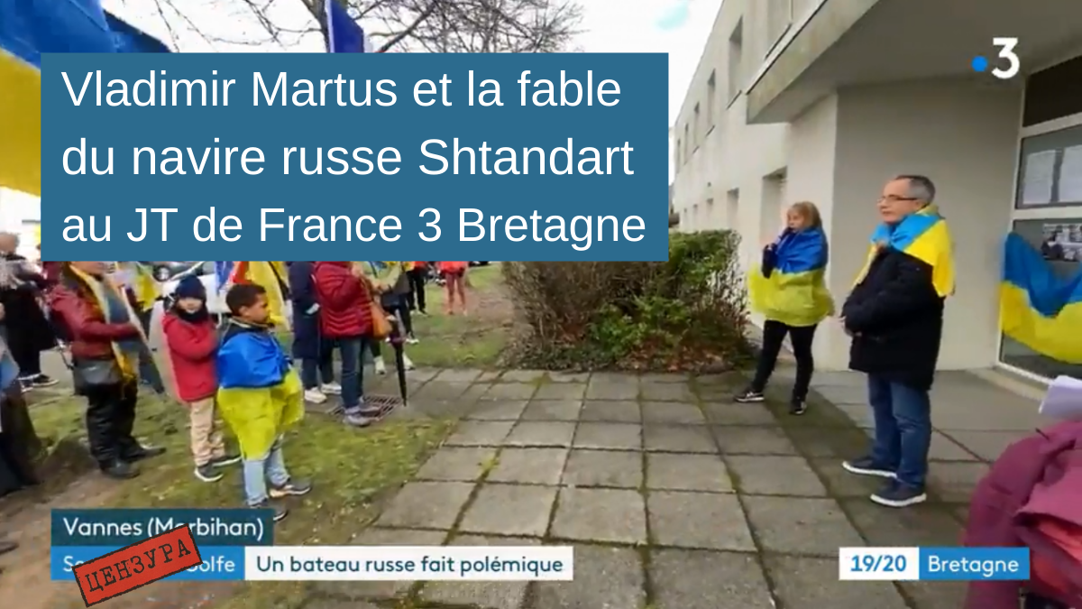 Vladimir Martus et la fable du navire russe Shtandart au JT de France 3&nbsp;Bretagne