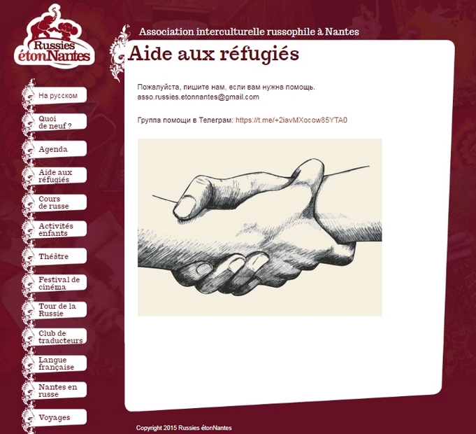 Russies étonNantes aide aux réfugiés