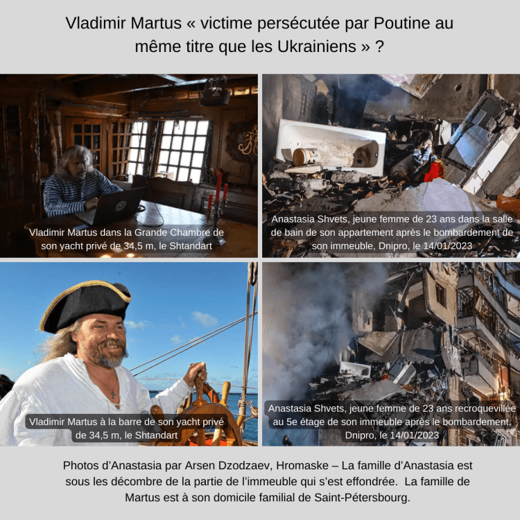 Amis des Grands Voiliers, Michel Balique : Vladimir Martus, victime de Poutine au même titre que les Ukraniens