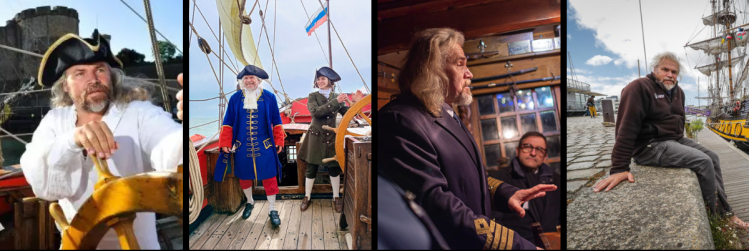 Vladimir Martus and his favourite disguises. Each outfit represents an alternative reality.