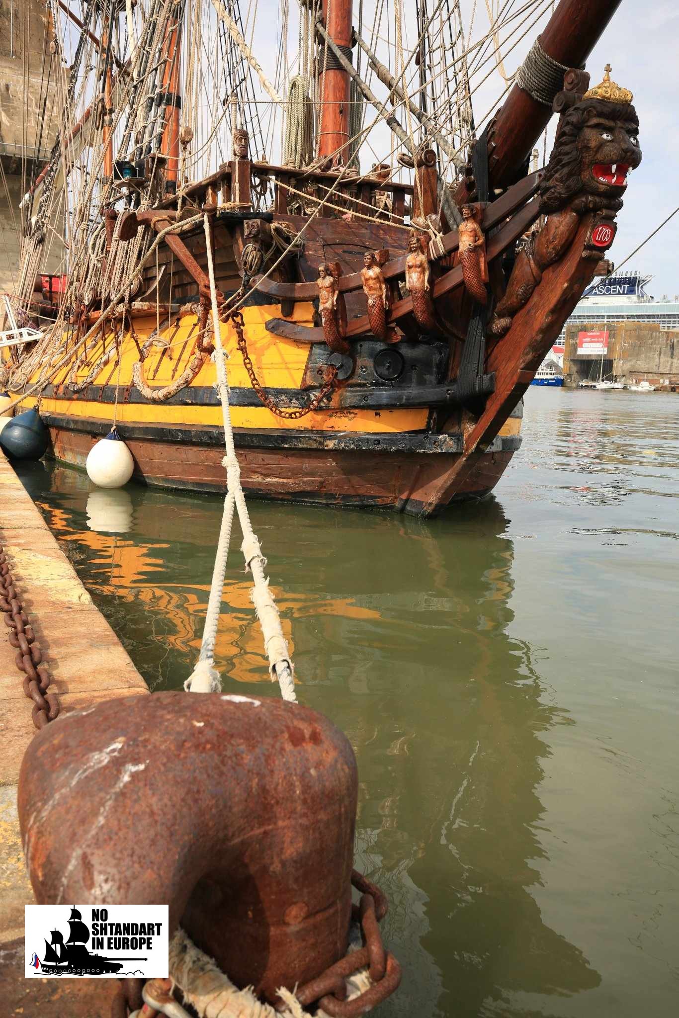 Shtandart à Saint-Nazaire, proue