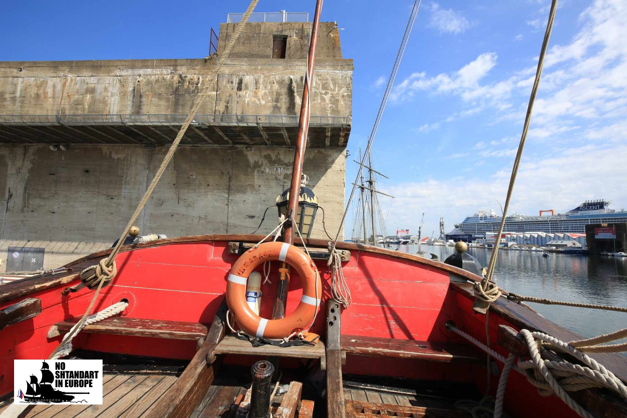 Shtandart à Saint-Nazaire, poupe
