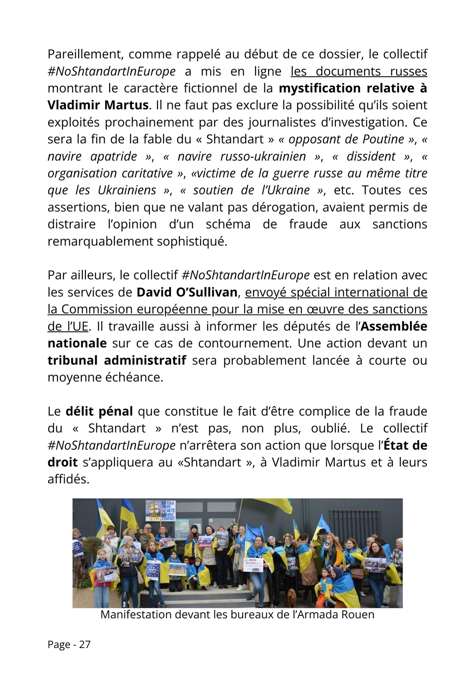 Le Shtandart et la Commission européenne