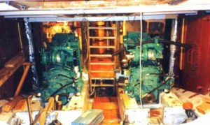 Shtandart's engines,two pods.