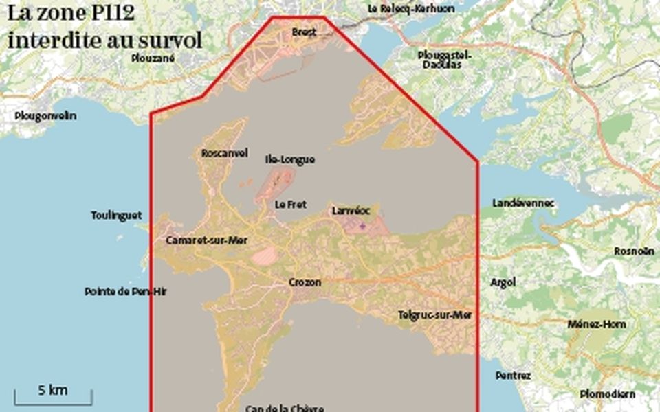 Shtandart: la P112 se situe à la pointe bretonne au-dessus de Brest et de la presqu’île de Crozon