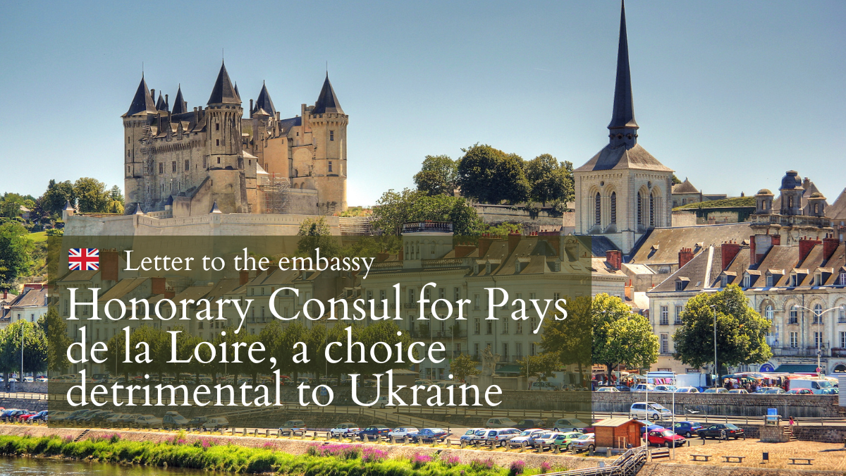 Honorary Consul for Pays de la Loire, a choice detrimental to Ukraine