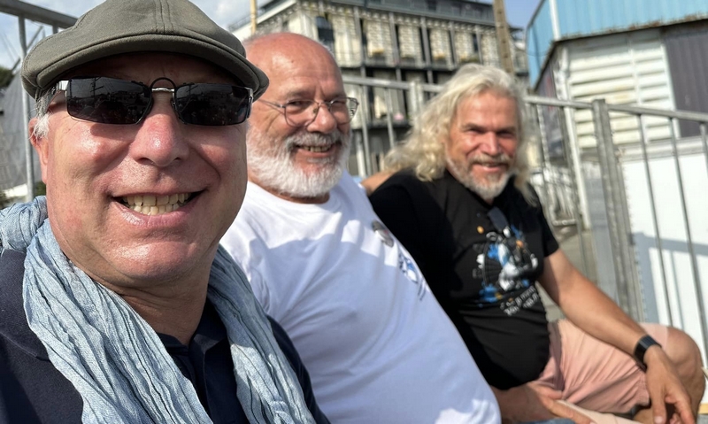 Shtandart, Rouen, juin 2023 : Patrice Bernier, Michel Balique et Vladimir Martus
Photo publique Facebook de Patrice Bernier