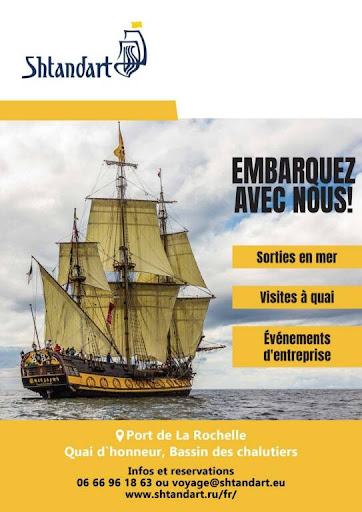Fêtes Maritimes de La Rochelle, L'office de tourisme de La Rochelle assure la promotion du navire russe "Shtandart"