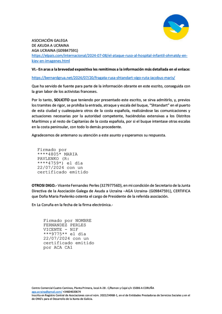 2024.07.22 Shtandart escrito capitania Vigo 6