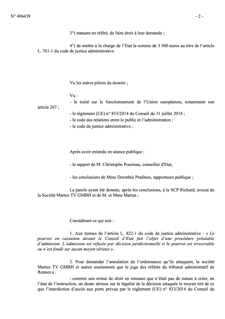 Le Shtandart et son avocat, Thierry Clerc, son déboutés
