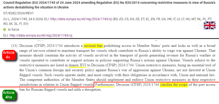 Lawyer Thierry Clerc, Зверніть увагу на «Крім того». Зауважте також, що йдеться про «роз'яснення», а не «доповнення»