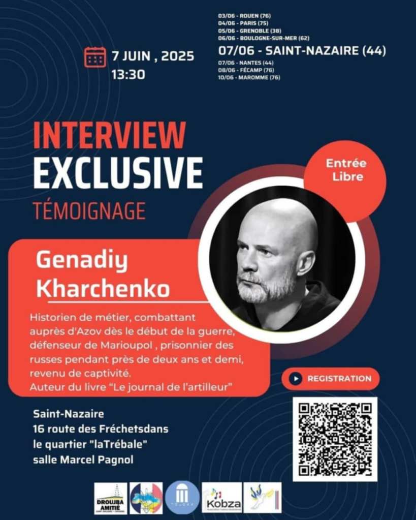 Saint-Nazaire reçoit la visite de Genadiy Kharchenko, Nantes