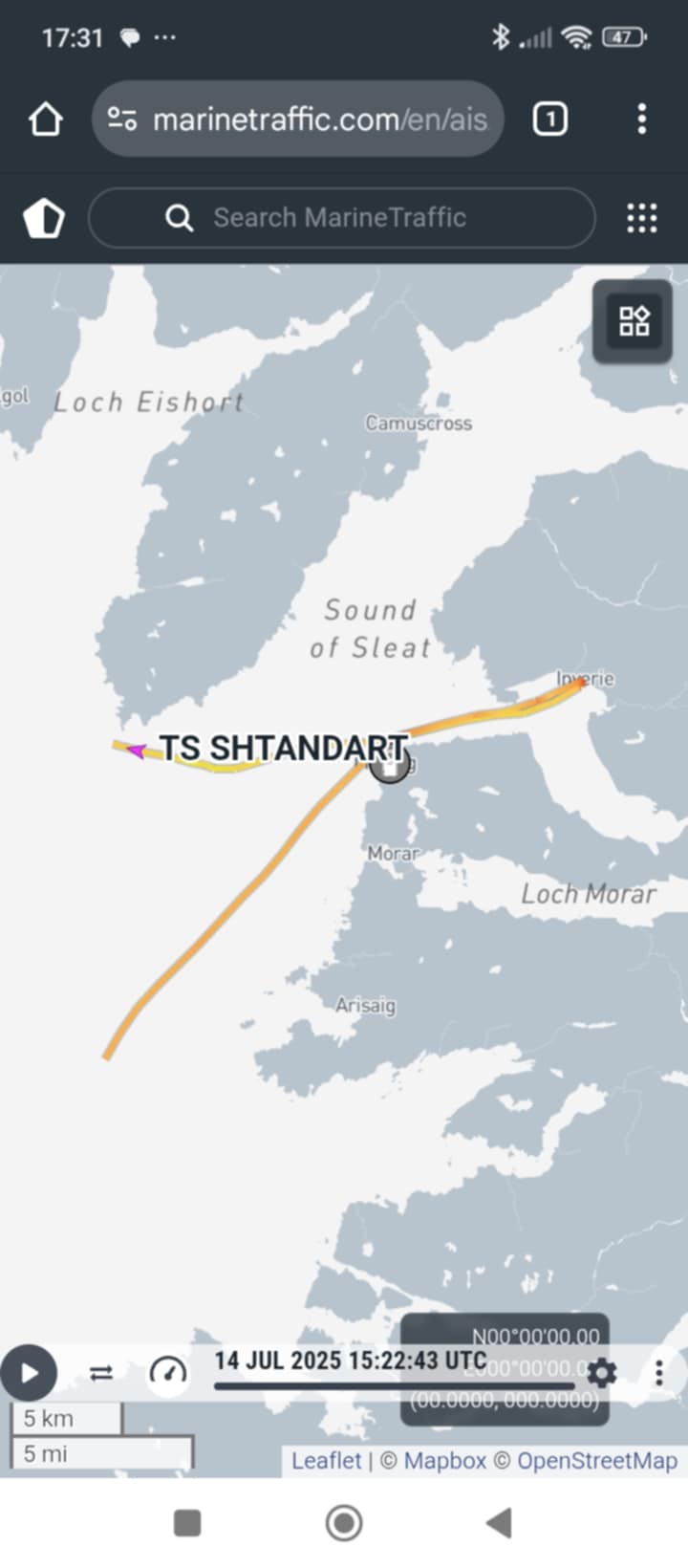 The unannounced and illegal stopover of the Shtandart in Inverie, Loch Nevis, on 13 and 14 July 2025 — not to mention the presence of passengers without UK visas — could result in the vessel being banned from UK territorial waters.