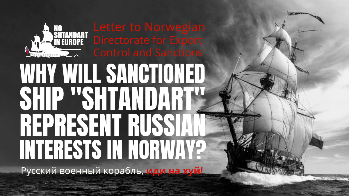 Why will, very soon, the sanctioned ship &laquo;&nbsp;Shtandart&nbsp;&raquo; represent Russian interests in&nbsp;Norway?